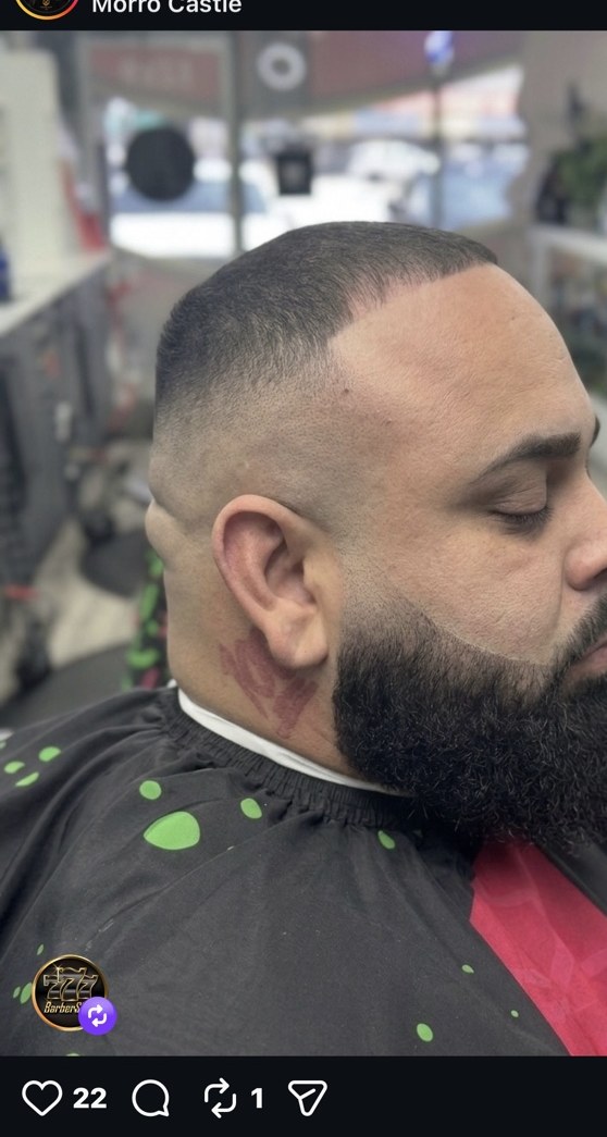 Beard fade from 777 Barbershop